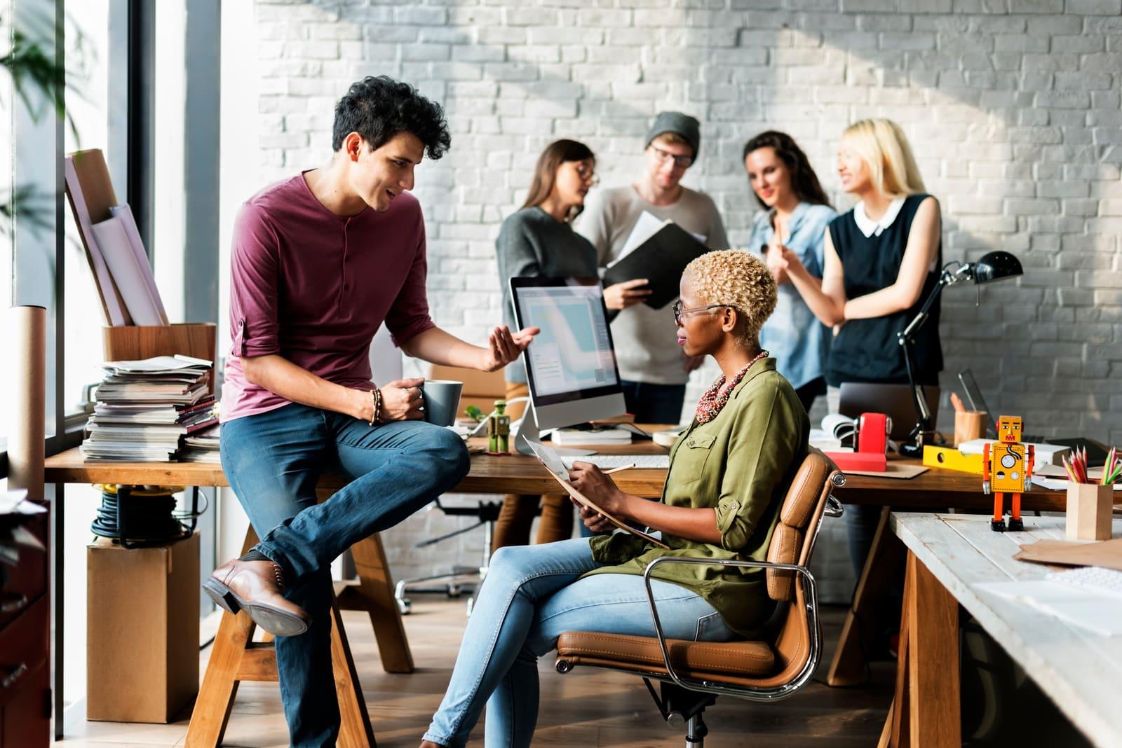 Outsourced accounting team collaborating with a growing business on its books and reporting